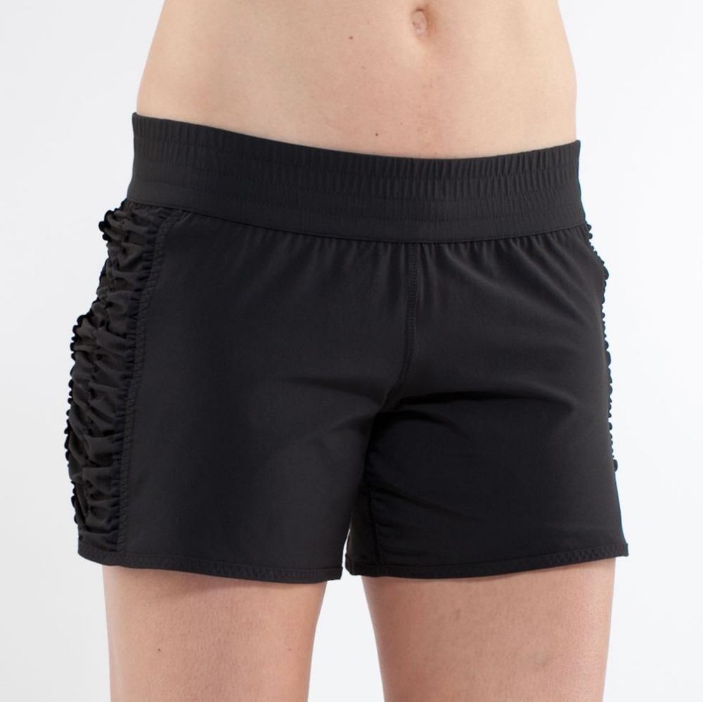 Lululemon Run: Around Short Reversible,  black, Size 8